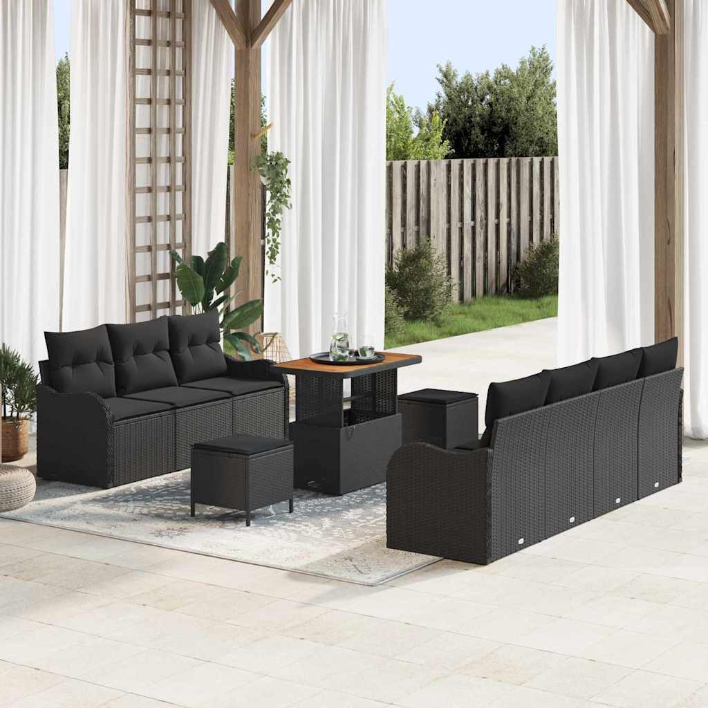 Tuin Sofa Set 10 Pcs Poly Rattan