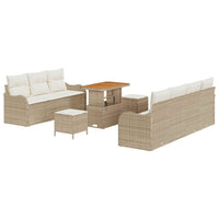 Tuin Sofa Set 10 Pcs Poly Rattan