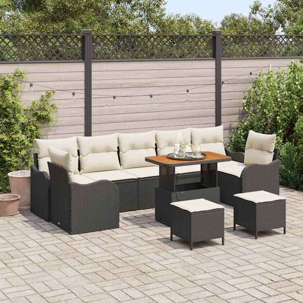 Tuin Sofa Set 10 Pcs Poly Rattan