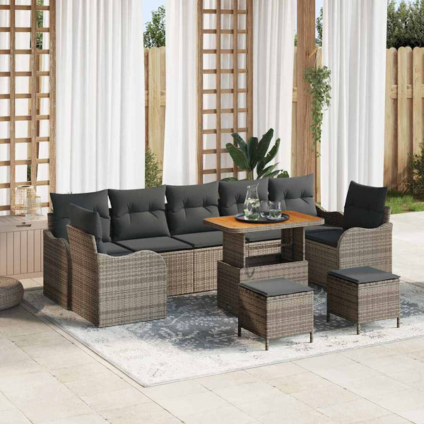 Tuin Sofa Set 10 Pcs Poly Rattan