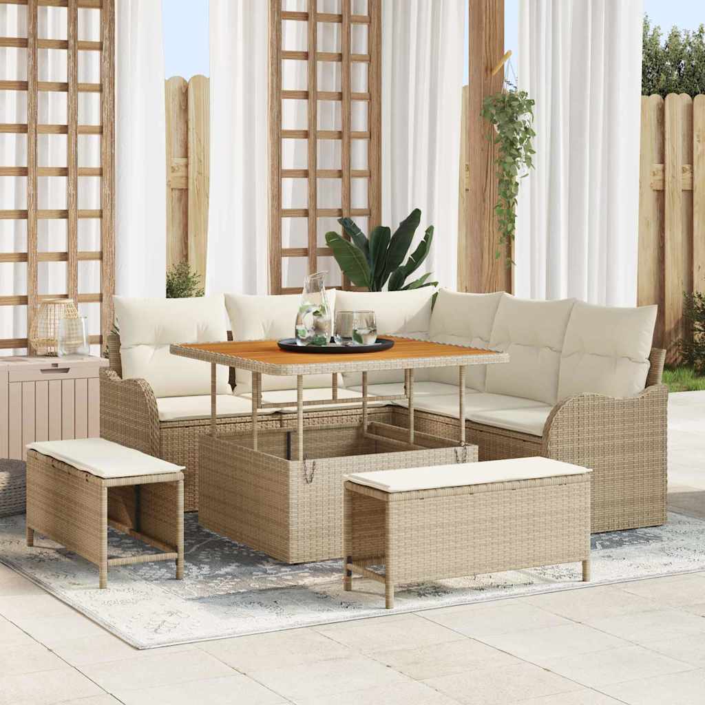 Tuin Sofa Set 8 Pcs Poly Rattan