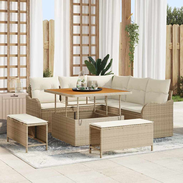 Tuin Sofa Set 8 Pcs Poly Rattan