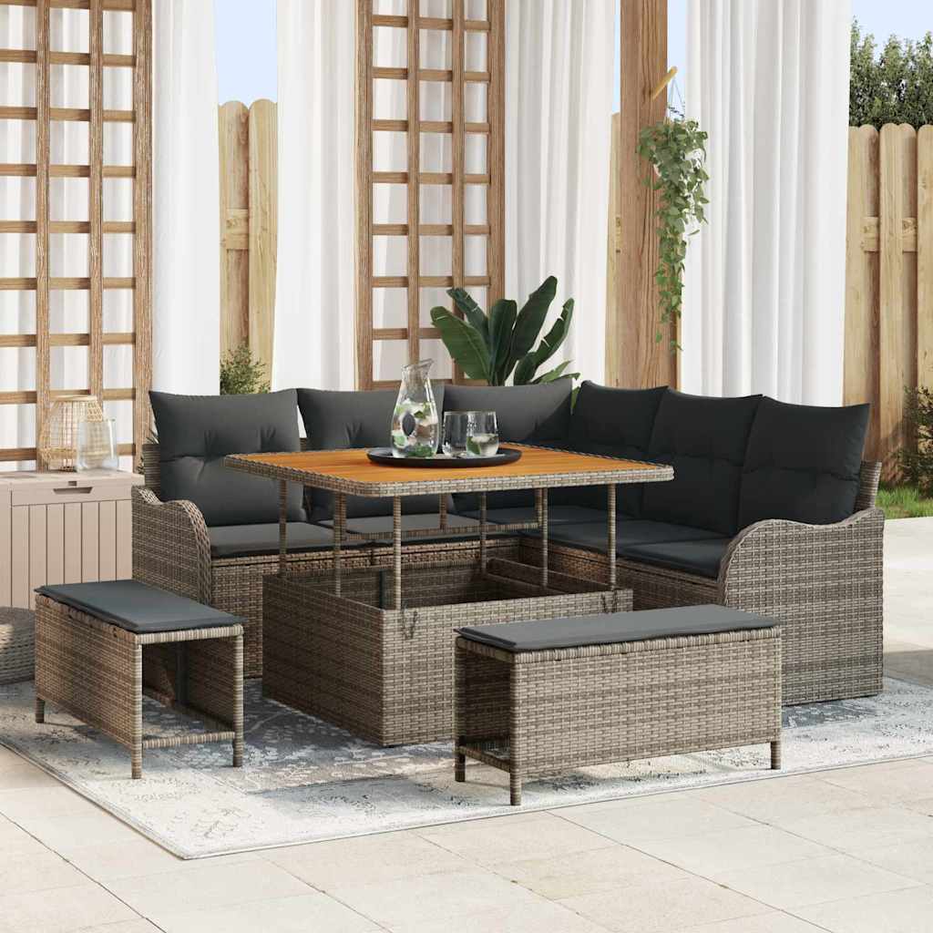 Tuin Sofa Set 8 Pcs Poly Rattan