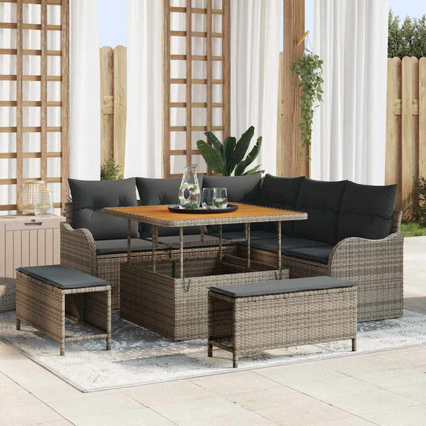 Tuin Sofa Set 8 Pcs Poly Rattan
