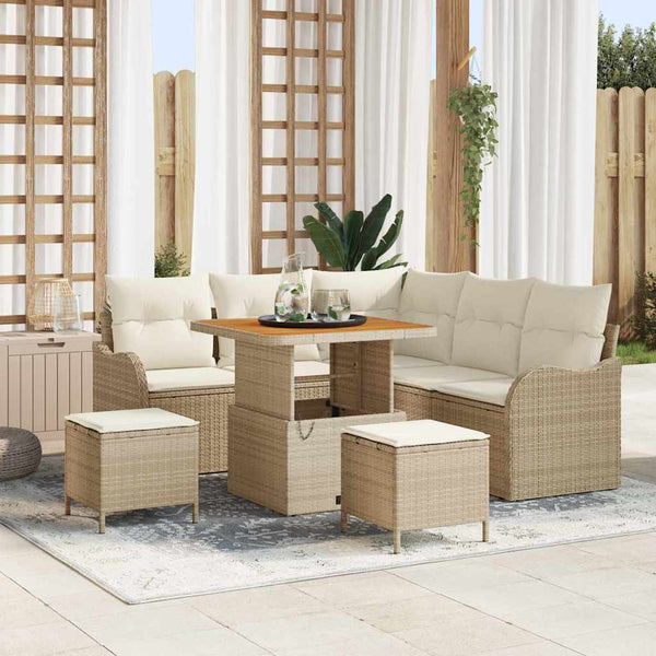 Tuin Sofa Set 8 Pcs Poly Rattan