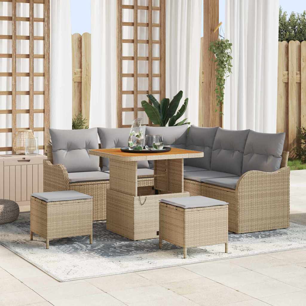 Tuin Sofa Set 8 Pcs Poly Rattan