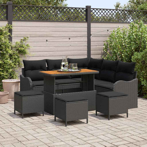 Tuin Sofa Set 8 Pcs Poly Rattan