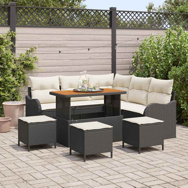 Tuin Sofa Set 8 Pcs Poly Rattan