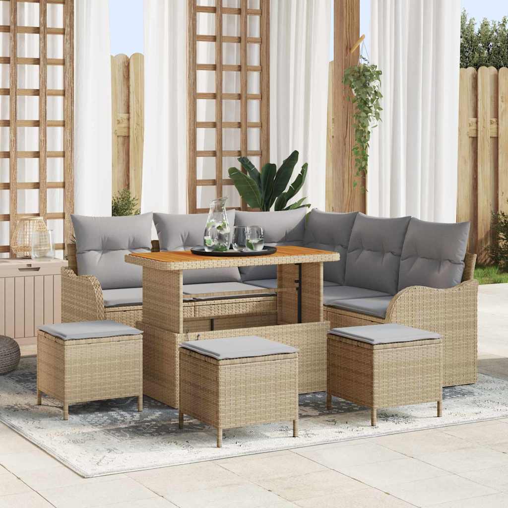 Tuin Sofa Set 8 Pcs Poly Rattan