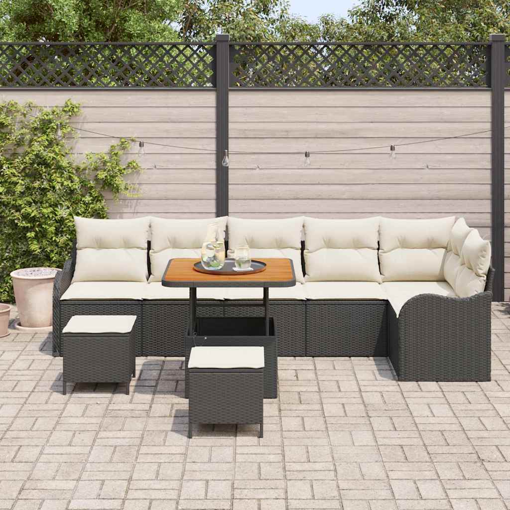 Tuin Sofa Set 9 Pcs Poly Rattan