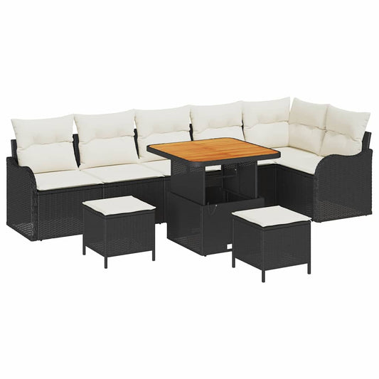 Tuin Sofa Set 9 Pcs Poly Rattan