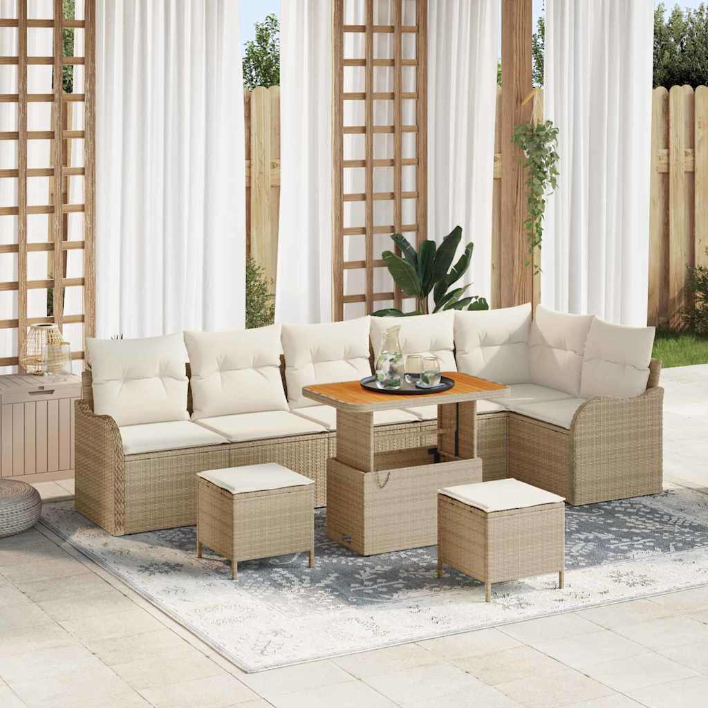 Tuin Sofa Set 9 Pcs Poly Rattan