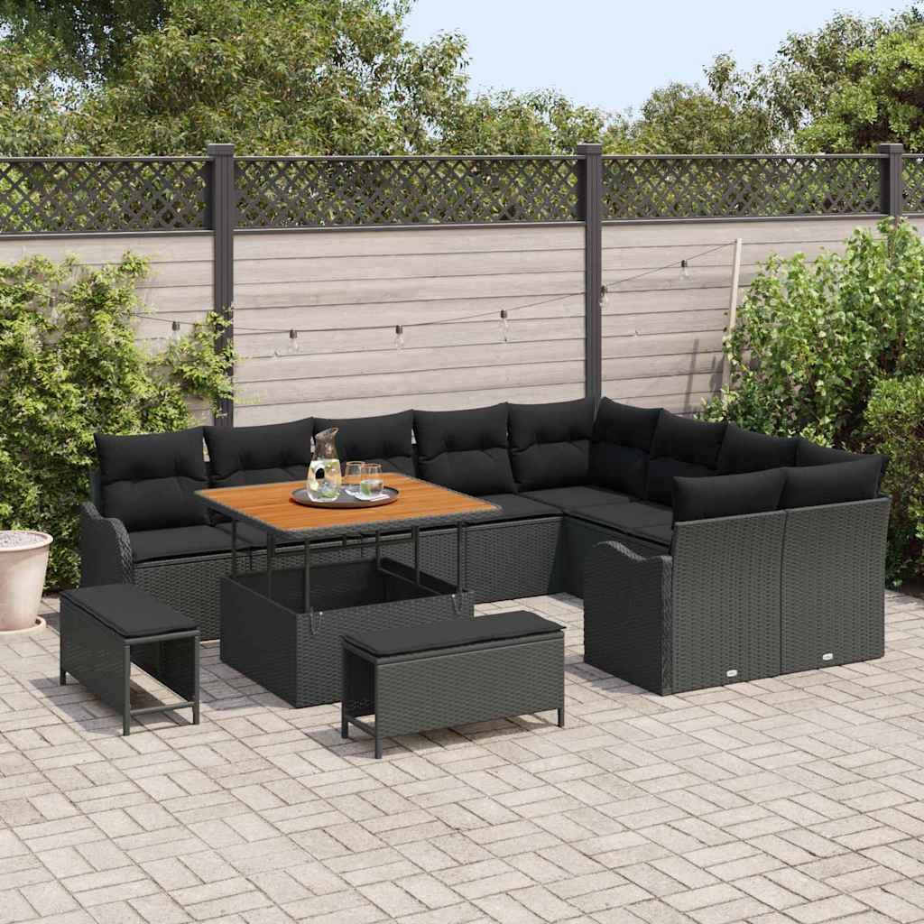 Tuin Sofa Set 12 Pcs Poly Rattan