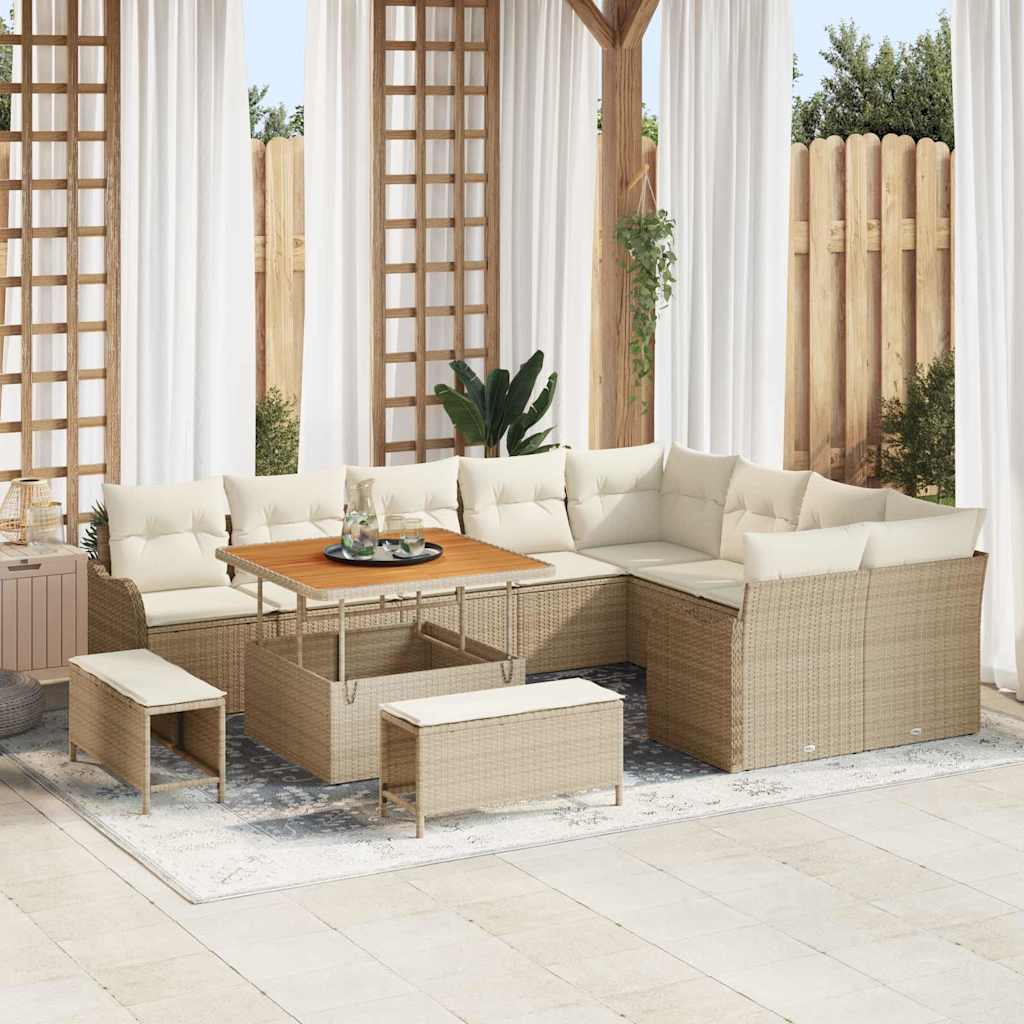 Tuin Sofa Set 12 Pcs Poly Rattan