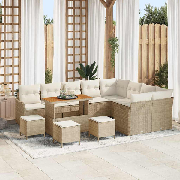 Tuin Sofa Set 12 Pcs Poly Rattan