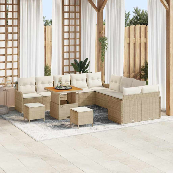 Tuin Sofa Set 13 Pcs Poly Rattan
