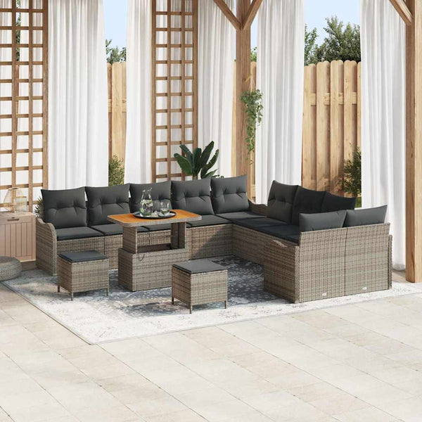 Tuin Sofa Set 13 Pcs Poly Rattan