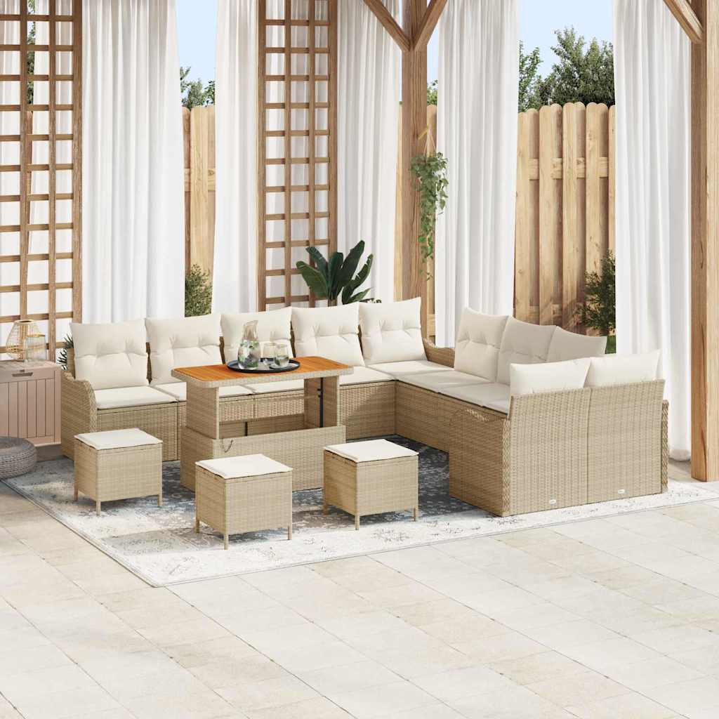 Tuin Sofa Set 13 Pcs Poly Rattan