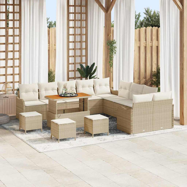 Tuin Sofa Set 13 Pcs Poly Rattan