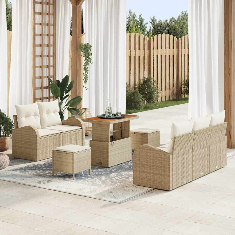 Tuin Sofa Set 8 Pcs Poly Rattan