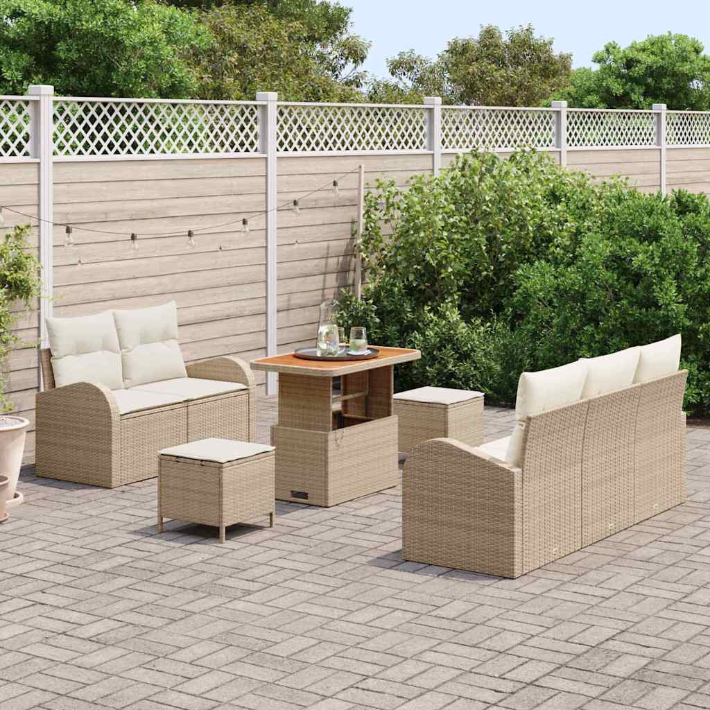 Tuin Sofa Set 8 Pcs Poly Rattan