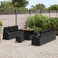 Tuin Sofa Set Met Kussen 10 Pcs Poly Riet