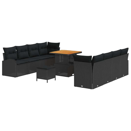 Tuin Sofa Set Met Kussen 11 Pcs Poly Riet