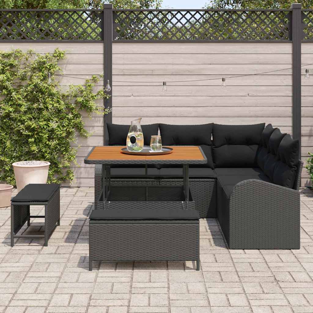 Tuin Sofa Set Met Kussen 8 Pcs Poly Riet