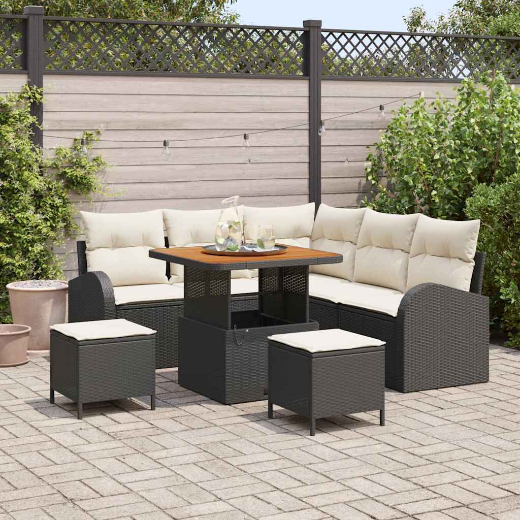 Tuin Sofa Set Met Kussen 8 Pcs Poly Riet