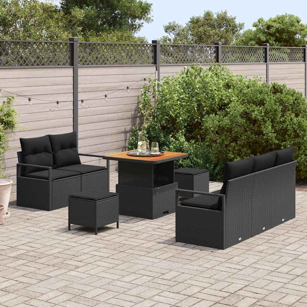 Tuin Sofa Set Met Kussen 8 Pcs Poly Riet