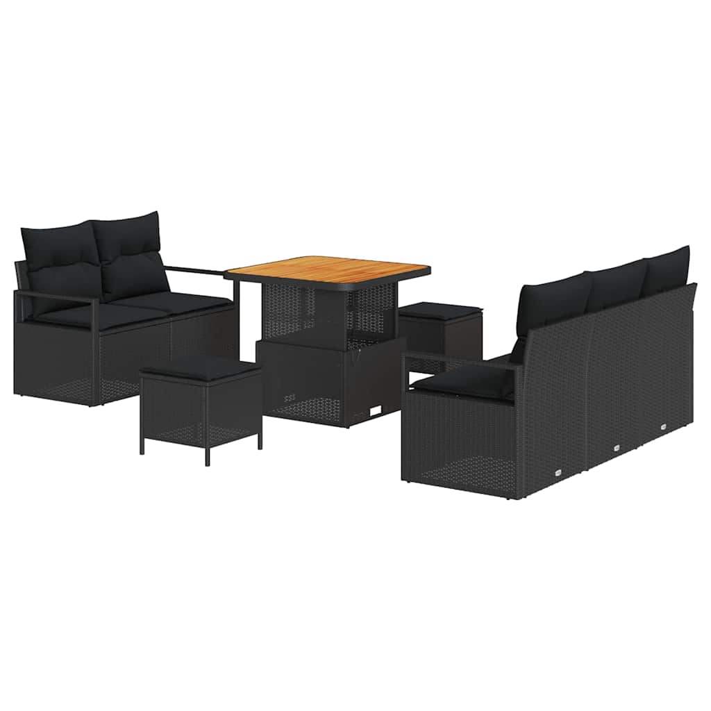 Tuin Sofa Set Met Kussen 8 Pcs Poly Riet