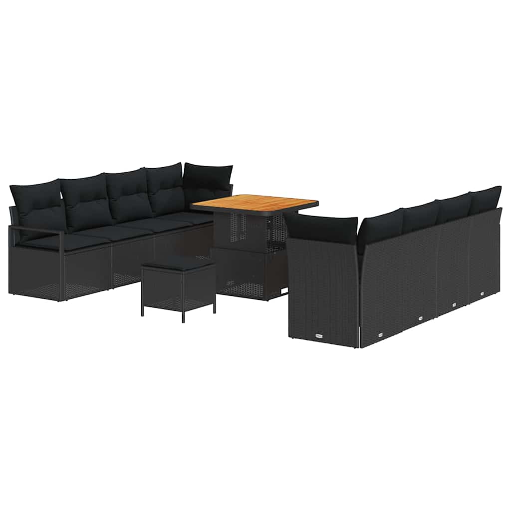 Tuin Sofa Set Met Kussen 11 Pcs Poly Riet