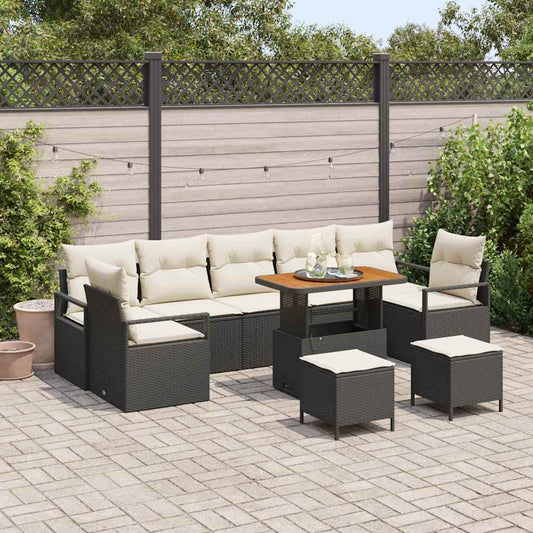 Tuin Sofa Set Met Opslag 10 Pcs Poly Riet