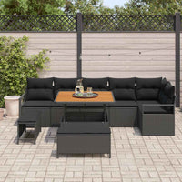 Tuin Sofa Set Met Kussen 9 Pcs Poly Riet