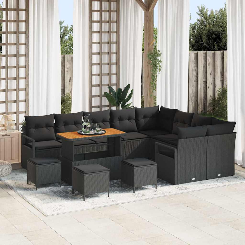 Tuin Sofa Set Met Kussen 12 Pcs Poly Riet