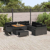 Tuin Sofa Set Met Kussen 13 Pcs Poly Riet