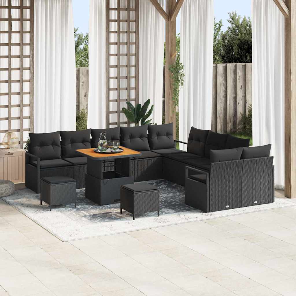 Tuin Sofa Set Met Kussen 13 Pcs Poly Riet