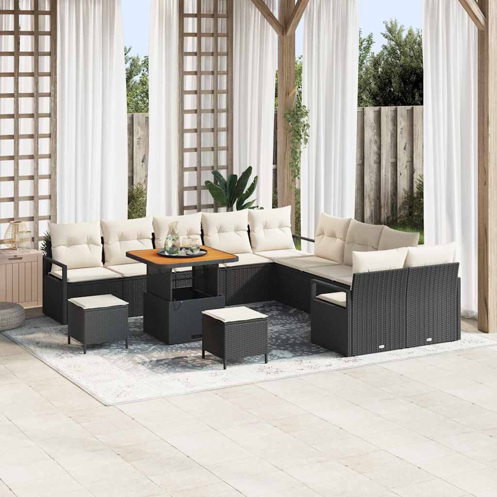 Tuin Sofa Set Met Kussen 13 Pcs Poly Riet