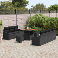 Tuin Sofa Set Met Kussen 10 Pcs Poly Riet
