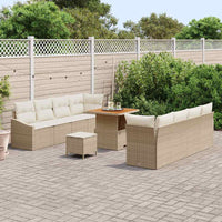 Tuin Sofa Set Met Kussen 11 Pcs Poly Riet