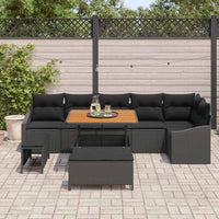 Tuin Sofa Set Met Kussen 9 Pcs Poly Riet