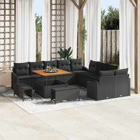 Tuin Sofa Set Met Kussen 13 Pcs Poly Riet