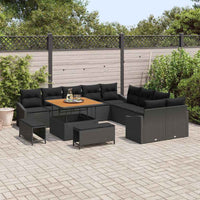 Tuin Sofa Set Met Kussen 13 Pcs Poly Riet