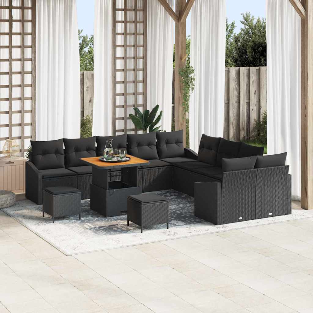 Tuin Sofa Set Met Kussen 13 Pcs Poly Riet