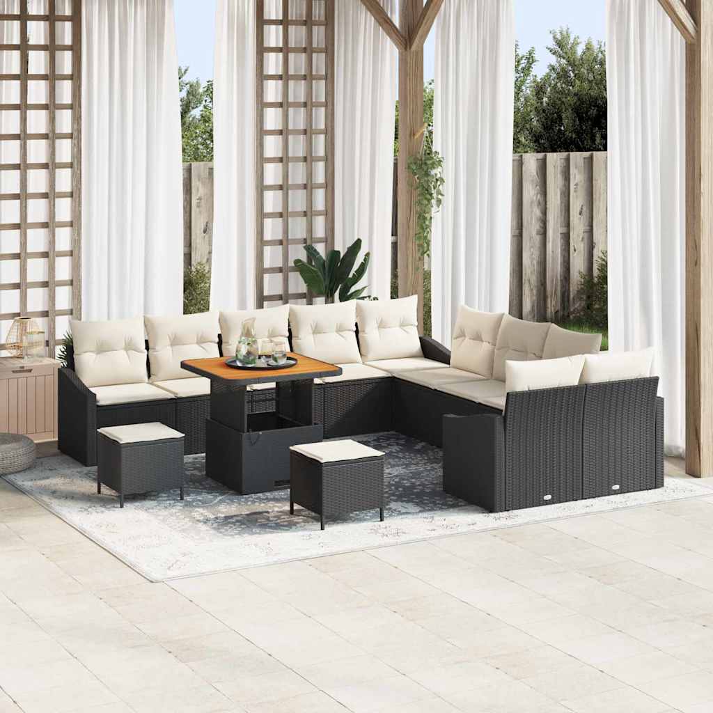 Tuin Sofa Set Met Kussen 13 Pcs Poly Riet