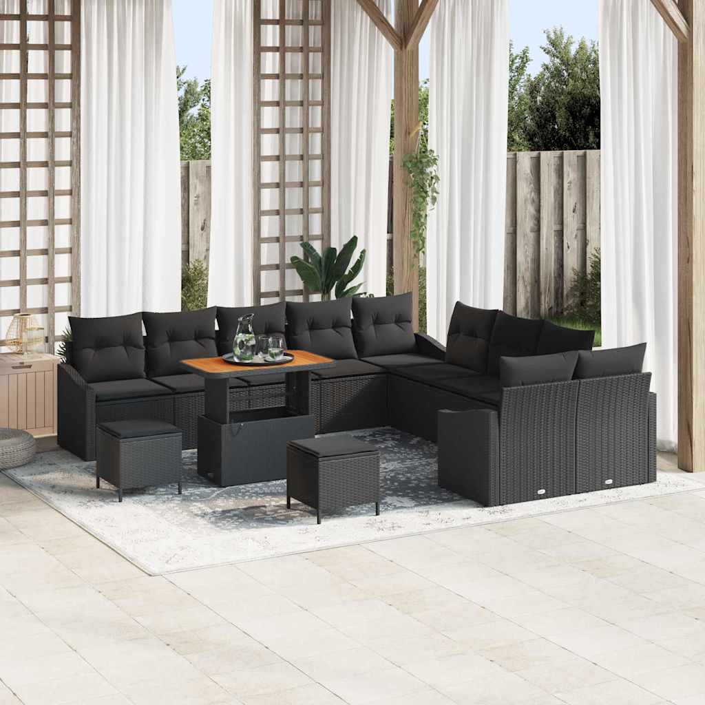 Tuin Sofa Set Met Kussen 13 Pcs Poly Riet