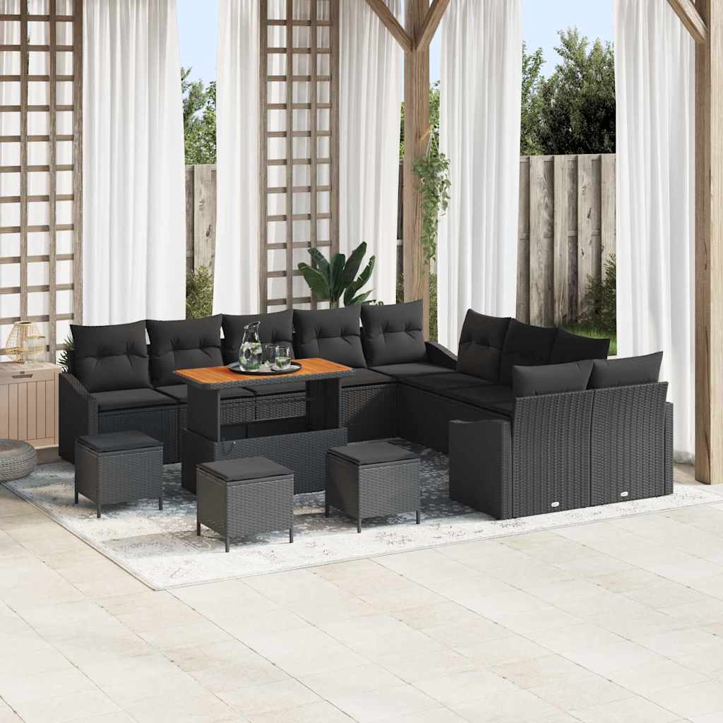 Tuin Sofa Set Met Kussen 13 Pcs Poly Riet