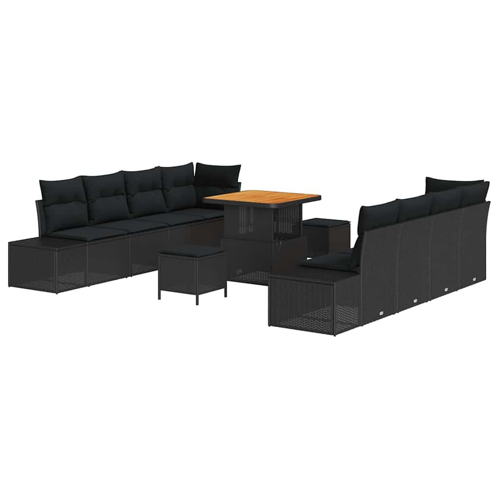 Tuin Sofa Set Met Kussen 11 Pcs Poly Riet