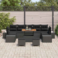 Tuin Sofa Set Met Kussen 10 Pcs Poly Riet