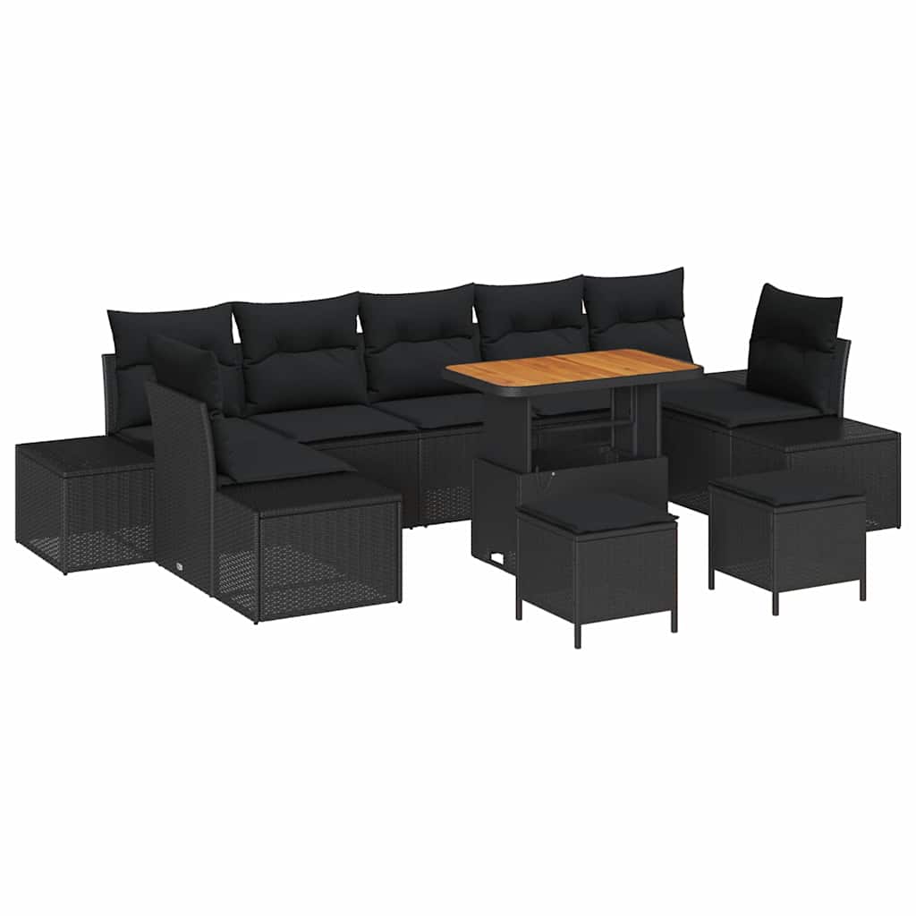 Tuin Sofa Set Met Kussen 10 Pcs Poly Riet